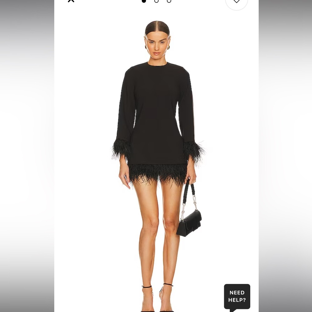 ‘Likely’ Long Sleeve Marullo Dress in Black